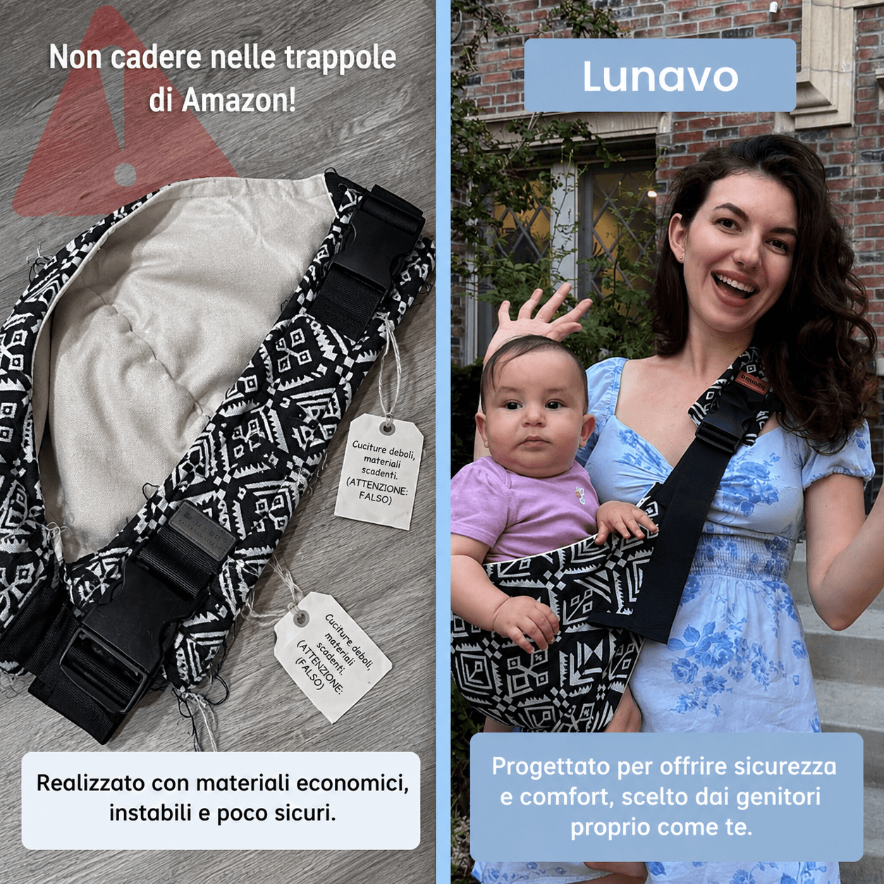 Lunavo Fascia Porta Bebè